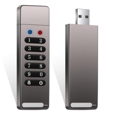 Imagem de Unidade flash USB criptografada INNÔPLUS Secure 32GB USB 3.0 256 bits