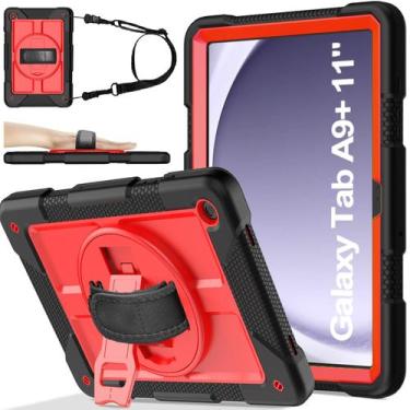 Imagem de Capa BMOUO para Samsung Galaxy Tab A9+ Plus 11" 2023 vermelha/preta