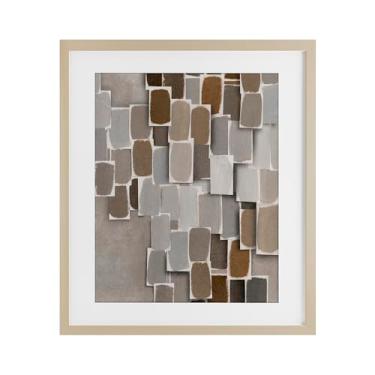 Imagem de Stupell Industries Impressão emoldurada de bétula em camadas neutras em camadas sob vidro por Emma Peal, 40,6 x 33,5 cm