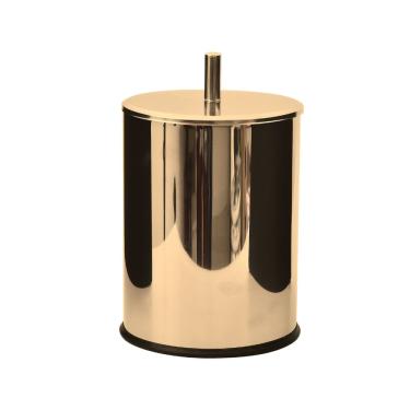 Imagem de Lixeira Dourada Com Tampa