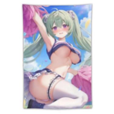 Imagem de LIEGBMEU Sexy Bikini Hot Anime Girl Tapeçaria 101.6 cm x 152.4 cm Interior Exterior Wall Quilt Art Decoração de Tapeçaria Caprichosa, AF185