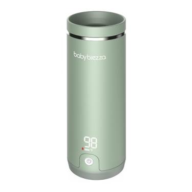 Imagem de Baby Brezza Aquecedor de mamadeira portátil SuperFast – 67% mais rápido – Aquecedor de leite materno e aquecedor de fórmula – seguro, aquecimento uniforme – até 255 g – sem adaptadores, verde