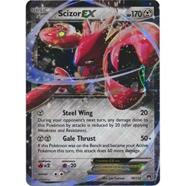 Imagem de Cartão colecionável Pokemon Scizor-EX (76/122) XY Breakpoint Holo
