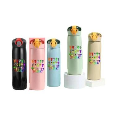 Imagem de Garrafa De Água Esportiva Isolada Sprunki De Grande Capacidade 460ML D