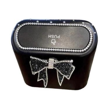 Imagem de Lixeira Grande Em Forma De Laço De Diamante Para Carro, Caixa De Armaz