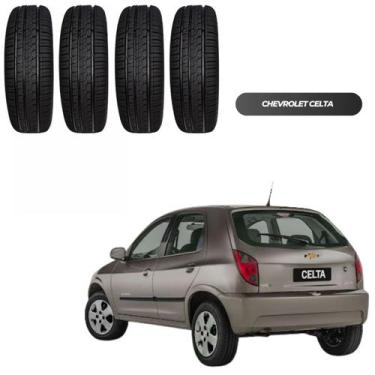 Imagem de 4 Pneus Remold 175/70 R13 Celta Corsa Gol Clio March HB20 C3 Fiesta Ar