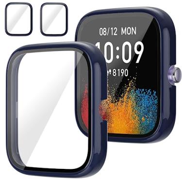 Imagem de Protetor de tela para Amazfit GTS 4 Mini Smartwatch, pacote com 2 unidades de policarbonato rígido, capa protetora de rosto inteiro, acessórios para GTS 4 Mini homens e mulheres
