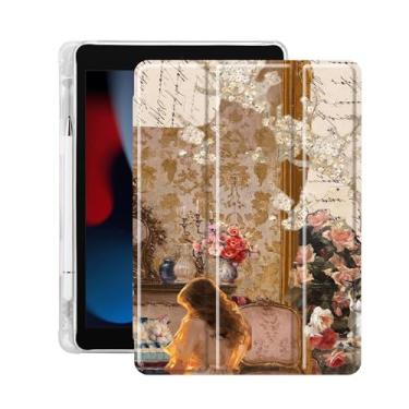 Imagem de Idocolors Capa para iPad de 11 polegadas (chip A16) 2025 geração 11ª/iPad 11 polegadas 2022 10ª geração, suporte de lápis embutido com capa traseira de TPU macio à prova de choque, despertar/hibernar