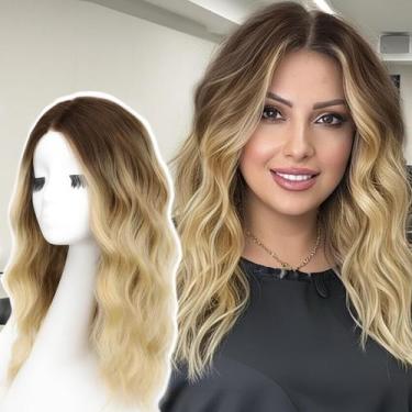 Imagem de Peruca AISI HAIR Ombre Blonde sintética resistente ao calor 45cm