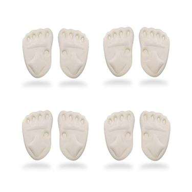 Imagem de CB 4 pares de almofadas de metatarso para o antepé, palmilhas de enchimento de esponja, sapatos muito grandes, alívio da dor nos pés, para homens e mulheres, sapatos infantis, estilo C-Nude