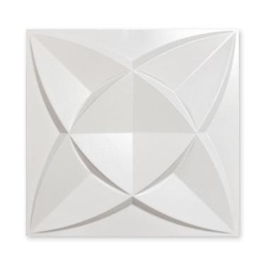 Imagem de Placa PVC 25x25cm 3D Decorativa Autocolante Revestimento Plástico Auto