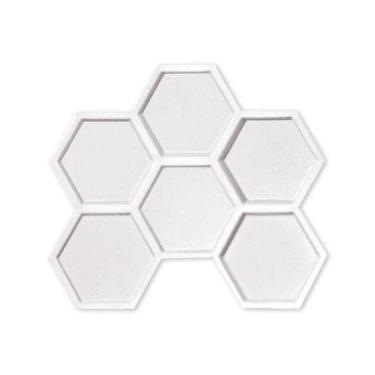 Imagem de Placa PVC 25x25cm 3D Decorativa Autocolante Revestimento Plástico Auto