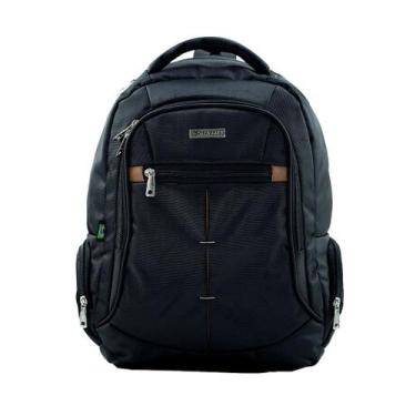 Imagem de Mochila casual p/notebook 15" em poliéster 1680 pvc - m-100 - preto - 