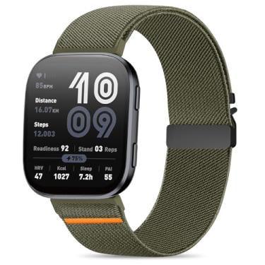 Imagem de HQzon Faixa elástica com fivela de paraquedas para Amazfit Bip 6/5, pulseira de substituição macia e respirável de 22 mm compatível com Amazfit Gtr 4/3/2/47 mm/equilíbrio para homens e mulheres