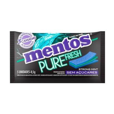 Imagem de Goma de Mascar Mentos Pure Fresh Sabor Strong Mint 8,5g