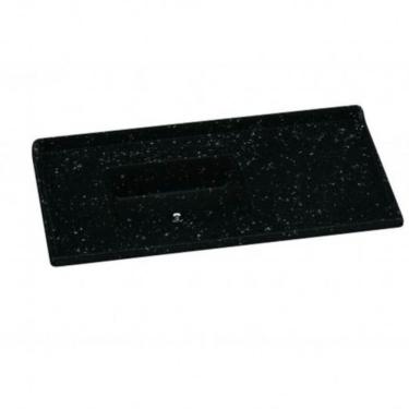 Imagem de Pia Standart 100x51cm Preta com Cuba Deslocada - 504208 - A.J. RORATO