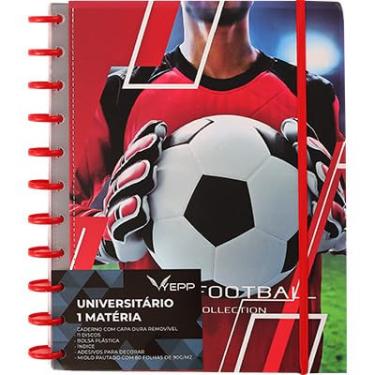 Imagem de Caderno Capa Dura Com Discos 80 Folhas Pautadas De Tamanho A4 27,5 * 20 CM (FUTEBOL)