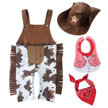 Imagem de Fantasia LXKIKMM May's Baby Toddler Boys Cowboy, macacão de cowboy de 
