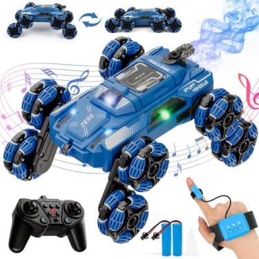 Imagem de Controle de gestos RC Stunt Car LCIMG Cool de 8 rodas com música e spr