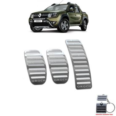 Imagem de Pedaleira Renault Oroch Manual 2016 Até 2021 Aço Inox