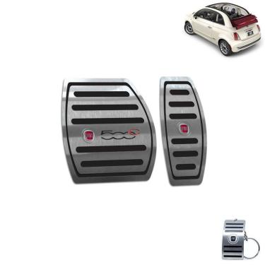 Imagem de Pedaleira Automático Fiat 500 Cabrio 2012 A 2015 Preto