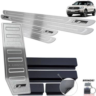 Imagem de Descanso + Soleiras Prata Baixo Relevo T-Cross R-Line