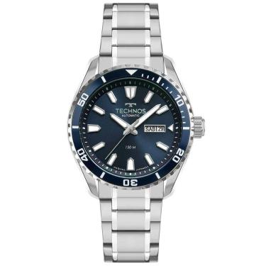 Imagem de Relógio Technos Masculino Automático Prata - 8205pd-1a Relógio Technos Masculino Automatico Prata - 8205pd-1a