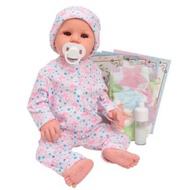 Imagem de Bebê Reborn Boneca Realista Pijama Fofo Pode Dar Banho - Cegonha Rebor