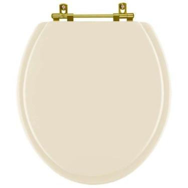 Imagem de Tampa de Vaso Laqueado Flamingo Bone para bacia Incepa com Ferragem Do