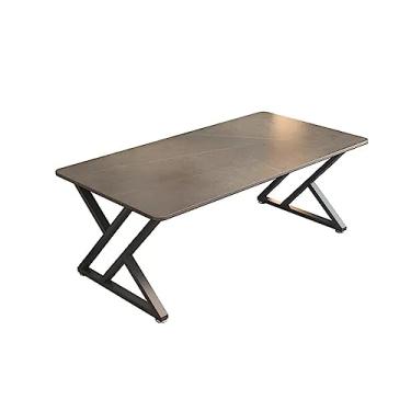 Imagem de AKALNNB Mesa de PC Mesa de Estudo Luz Luxuosa Mesa de Escritório em Casa Mesa de PC Pequena Moderna Minimalista Mesa PC Laje de Pedra Escrivaninha Secretária de Escritório (Cor: 130 * 70 * 75) (100