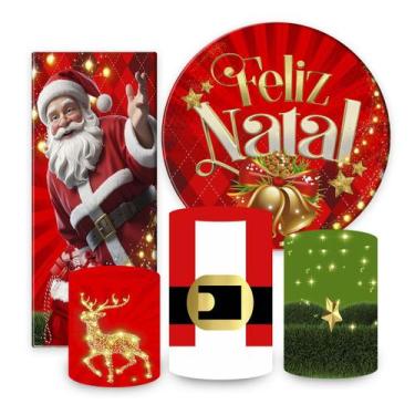 Imagem de Kit de Festa Natal, Painel Redondo Natal, Painel de Festa Redondo, Por