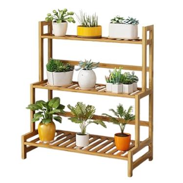 Imagem de WYUYIWH Suporte de plantas, prateleira de plantas ao ar livre, prateleira moderna em camadas, pequeno espaço, canto, suportes para plantas internas, pátio, janela, expositor, varanda