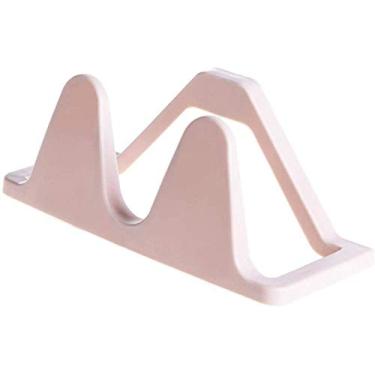 Imagem de Prateleiras de banheiro prateleira de banheiro de plástico porta de sala de estar sapateira pendurado toalheiro rack de armazenamento de cozinha limpo (cor: Tamanho: 24,51310 cm)