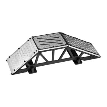 Imagem de Fenteer Rampa de Obstáculos de Mesa de Ponte Lateral única para Mini Veículos 1/10 E 1/12