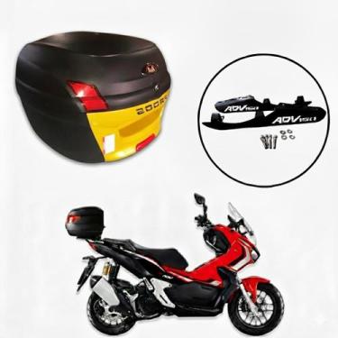 Imagem de Baú Moto Universal Awa 34 L com Suporte Adv 150, dourado