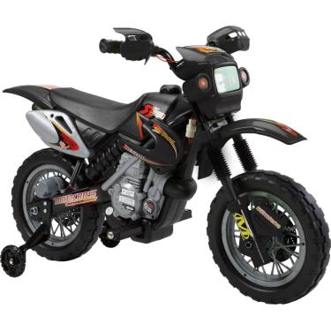 Imagem de Moto elétrica infantil motocross preta - Bel Brink