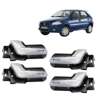 Imagem de Kit 4 Gatilho Interno Da Maçaneta Palio 2008 2009 2010 2011