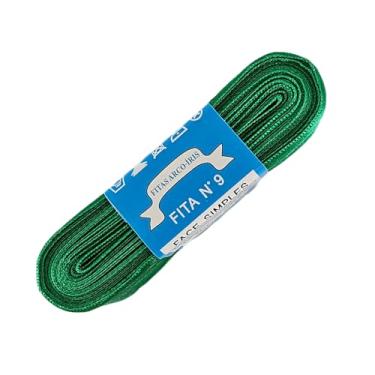 Imagem de TRADER, Fita De Cetim Trader 38mm N°9 Com 10 Metros, COR 076 VERDE BANDEIRA