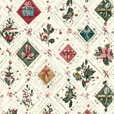 Imagem de Papel de parede de contato de Natal, papel de parede removível autoadesivo, papel de parede espesso para paredes de quarto, sala de estar, janela, lareira e decoração interna (44 x 499 cm)