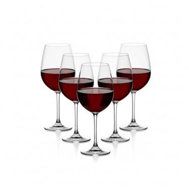 Imagem de Jogo 6 Taças Vinho Cristal Titanium Gastro Premium 650ml - Tinto e Branco | Elegância e Degustação Superior