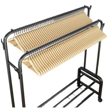 Imagem de Arara de Roupa Cabideiro Duplo com Sapateira Closet