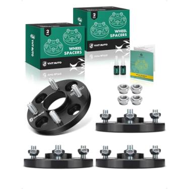 Imagem de YHTAUTO Espaçadores de roda centralizados de cubo de 4 x 100 mm 15 mm compatíveis com modelos Honda, Acura, Kia, Mini e Mitsubishi, Integra, CRX, espaçadores de pneu de roda com pinos M12x1,5, furo do