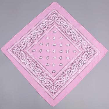 Imagem de Bandana de poliéster floral de caju vintage rosa unissex moda para ciclismo ao ar livre, estilo hip hop, presente moderno, roupa casual, acessórios de viagem para homens, mulheres e adultos
