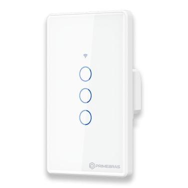 Imagem de Interruptor Inteligente 3 Botões Primebras Branco 110V 220V