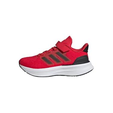 Imagem de adidas Tênis infantil unissex Ultrarun 5 de renda elástica, Rubi puro/preto/branco, 15