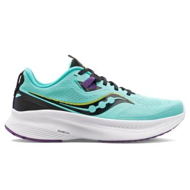 Imagem de Saucony Tênis de corrida feminino Guide 15, Menta Fria/Ácido, 34