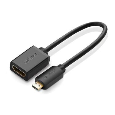 Imagem de Cabo Ugreen Adaptador Micro Hdmi Para Hdmi 22cm Preto