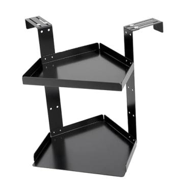 Imagem de Bothyi Organizador de prateleiras para cubículos de escritório, prático, versátil, com 2 níveis de altura ajustável, prateleira de canto para porta-retratos, S