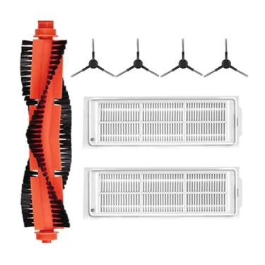 Imagem de Compatible With Xiaomi Mijia Mi Robot Vacuum-Mop Pro STYTJ02YM 2S/3C/Conga 3490 Viomi V2 PRO V3 Vacuum Cleaner Main Side Brush Hepa Filter(Light yellow)