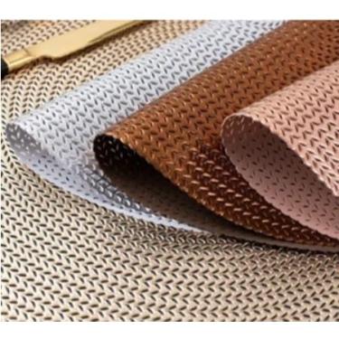 Imagem de Jogo Redondo 4 Até 8 Peças Mesa REDONDO 38cm Descanso De Prato(Cor Aleatorio,KIT 6)